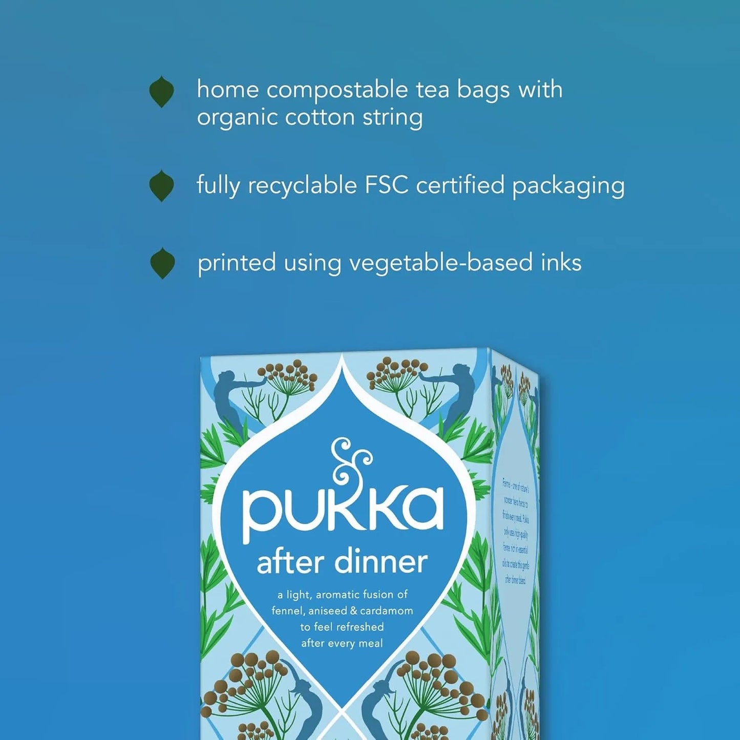 Organic After Dinner Herbal Tea 20 Sachets - Pukka Herbs - Teas - Pukka Herbs