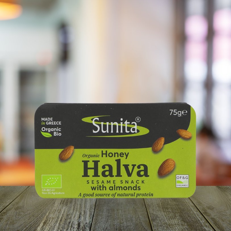 Organic Almond Honey Halva 75g - Eco Natural Products - Sunita - Confectionary