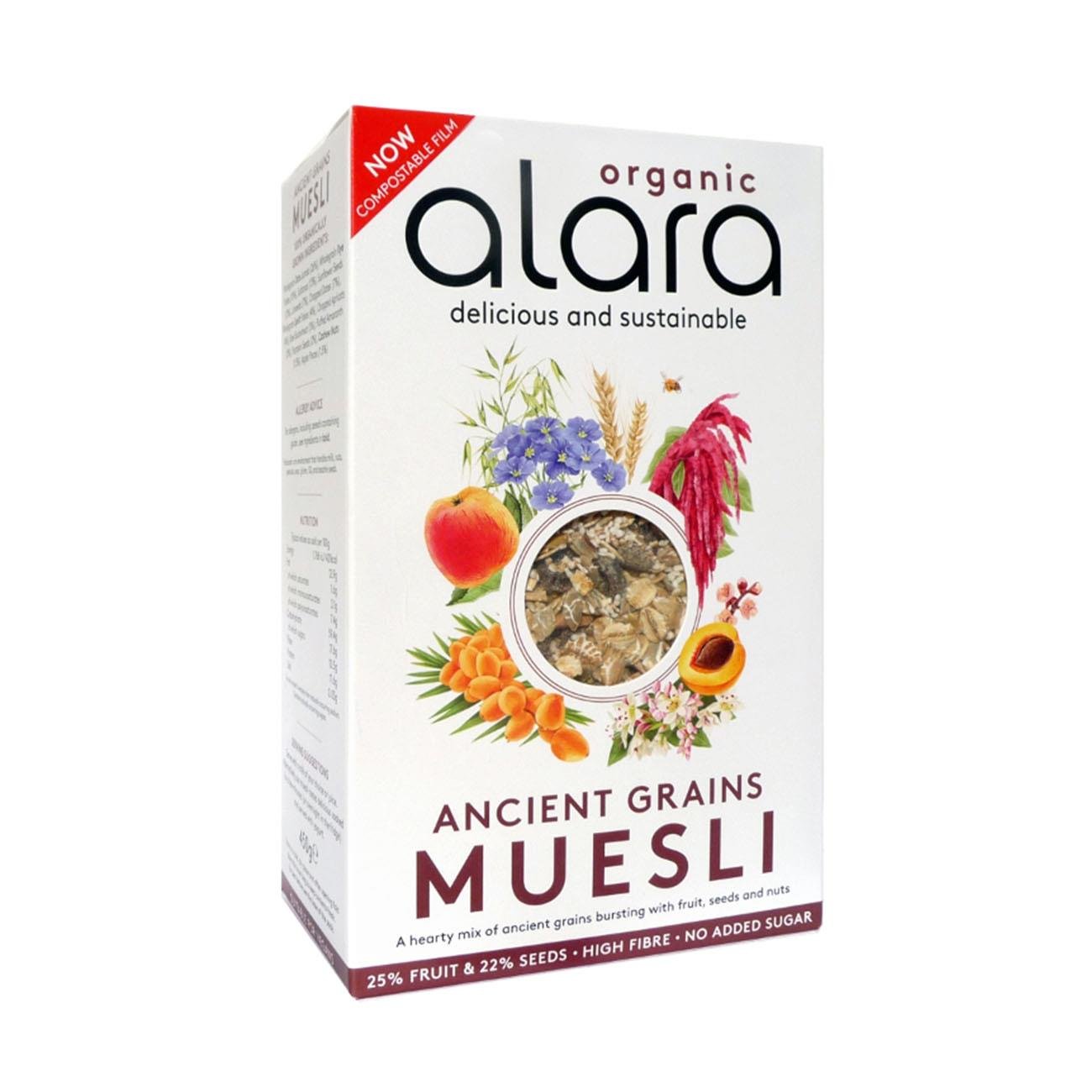 Organic Ancient Grains Muesli 450g - Eco Natural Products - Alara - Muesli