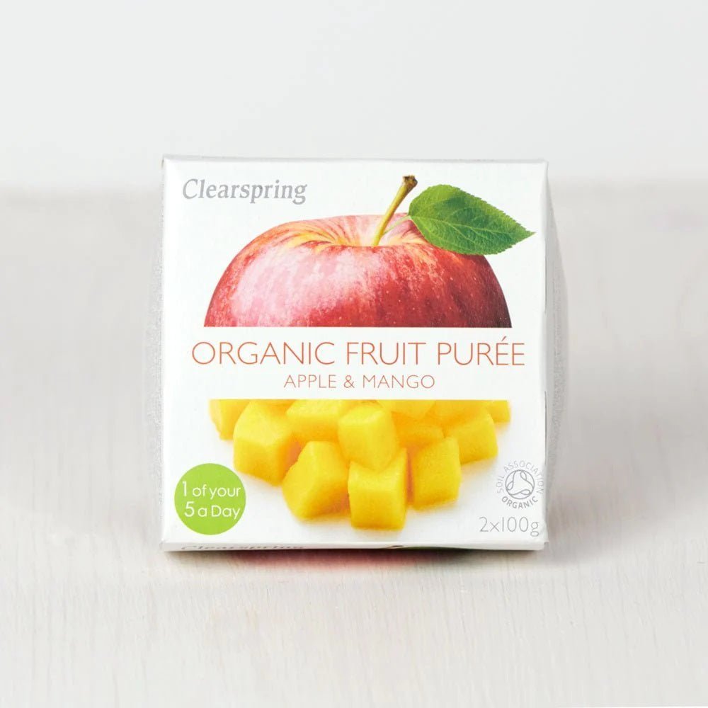 Organic Apple and Mango Fruit Puree 2x100g - Clearspring - Fruit Puree - Eco Natural Products