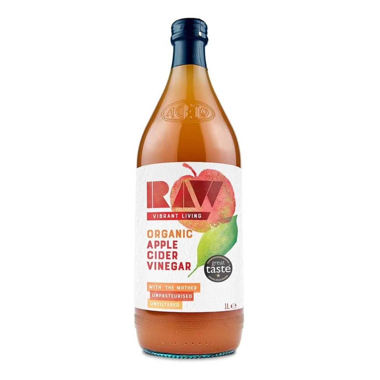 Organic Apple Cider Vinegar with the Mother 1L - Raw Health - Vinegar - Eco Natural Products