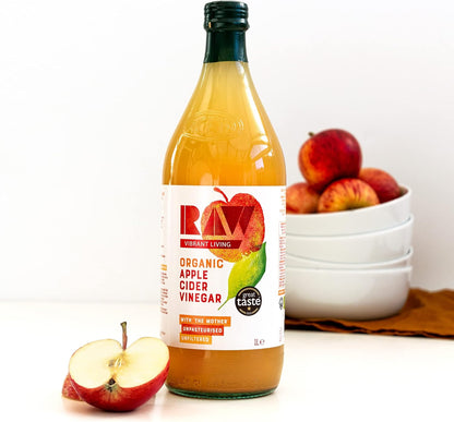 Organic Apple Cider Vinegar with the Mother 1L - Raw Health - Vinegar - Eco Natural Products