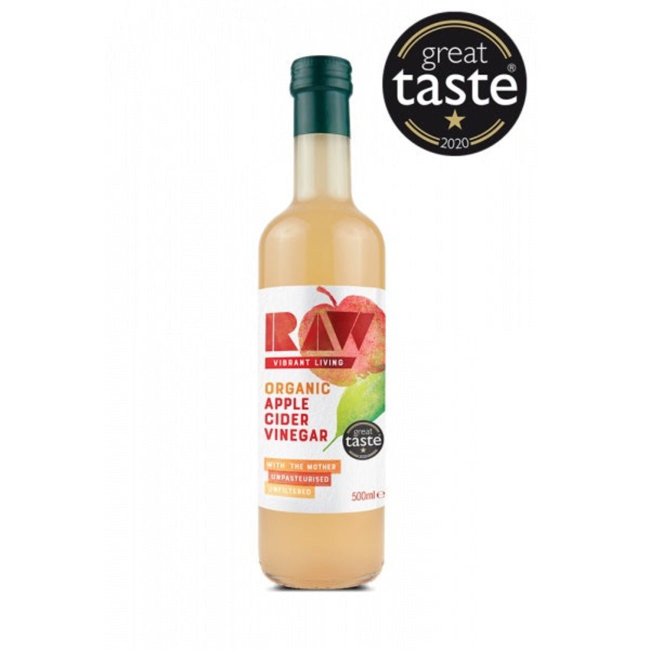 Organic Apple Cider Vinegar with the Mother 500ml - Raw Health - Vinegar - Eco Natural Products