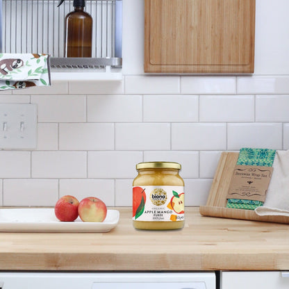 Organic Apple & Mango Puree No Added Sugar 350g - Biona - Fruit Puree - Eco Natural Products