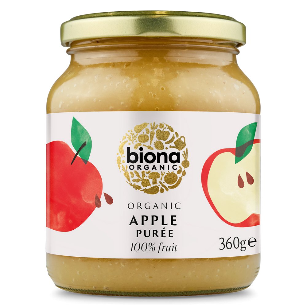 Organic Apple Puree No Added Sugar 350g - Eco Natural Products - Biona - Fruit Puree