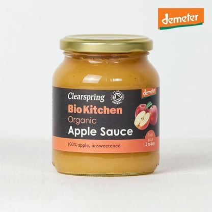 Organic Apple Sauce Unsweetened Demeter Bio Kitchen 360g - Clearspring - Vegetables - Eco Natural Products