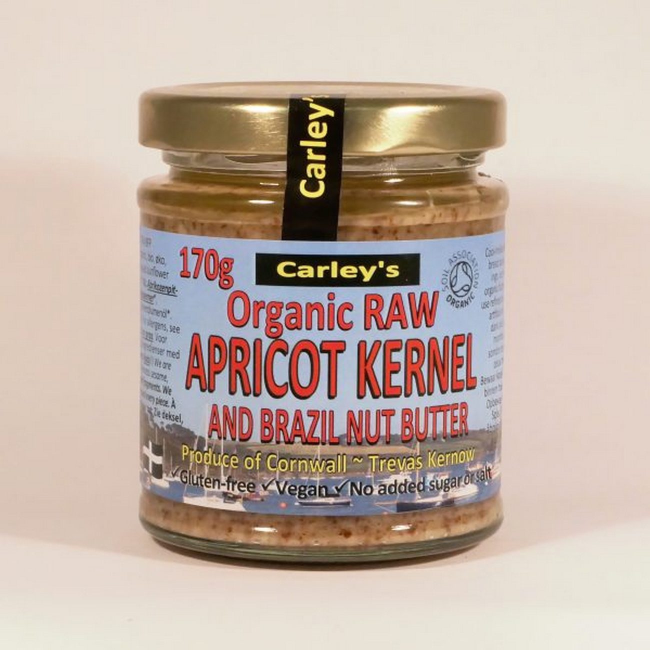 Organic Apricot Kernel Butter Vegan 170g - CarleyÂ´s - Spread - Eco Natural Products