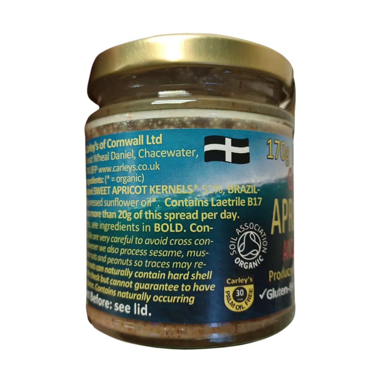 Organic Apricot Kernel Butter Vegan 170g - Carley´s - Nut Butters - Carley´s