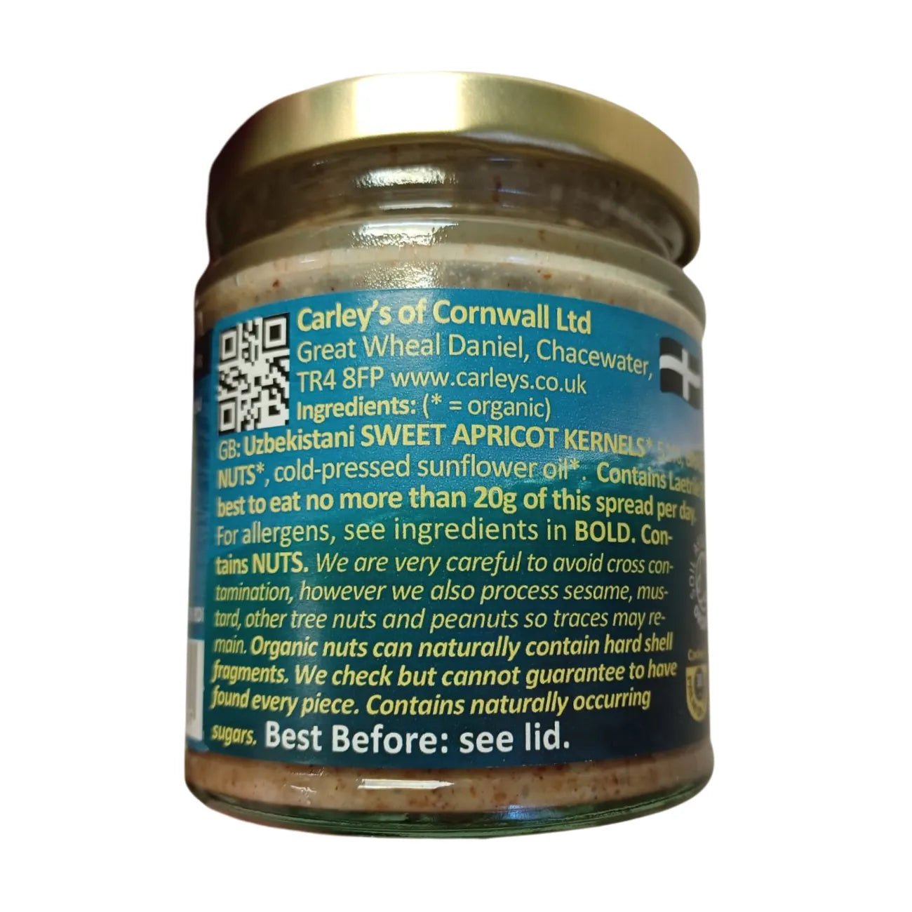Organic Apricot Kernel Butter Vegan 170g - Carley´s - Nut Butters - Carley´s
