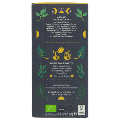 Organic Assam Black Tea 20 bags - Hampstead Tea - Black tea - Eco Natural Products