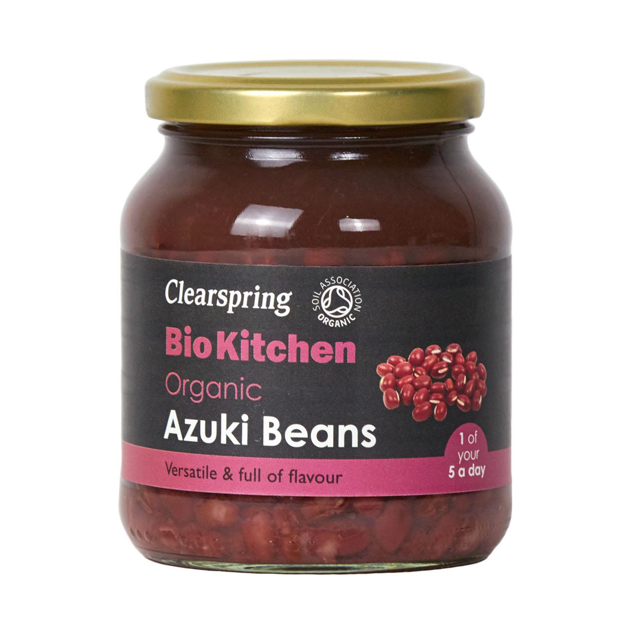Organic Azuki Beans Bio Kitchen 6x350g - Clearspring - Vegetables - Eco Natural Products