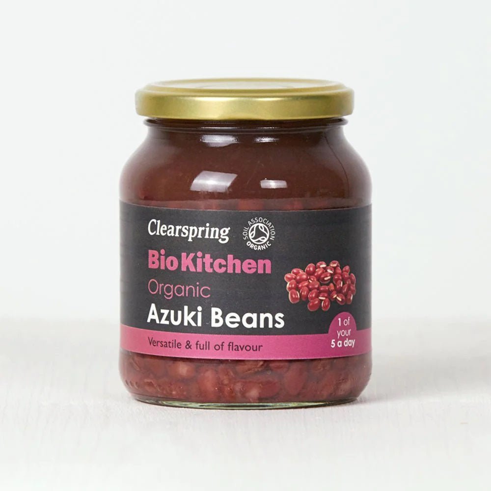 Organic Azuki Beans Bio Kitchen 6x350g - Clearspring - Vegetables - Eco Natural Products