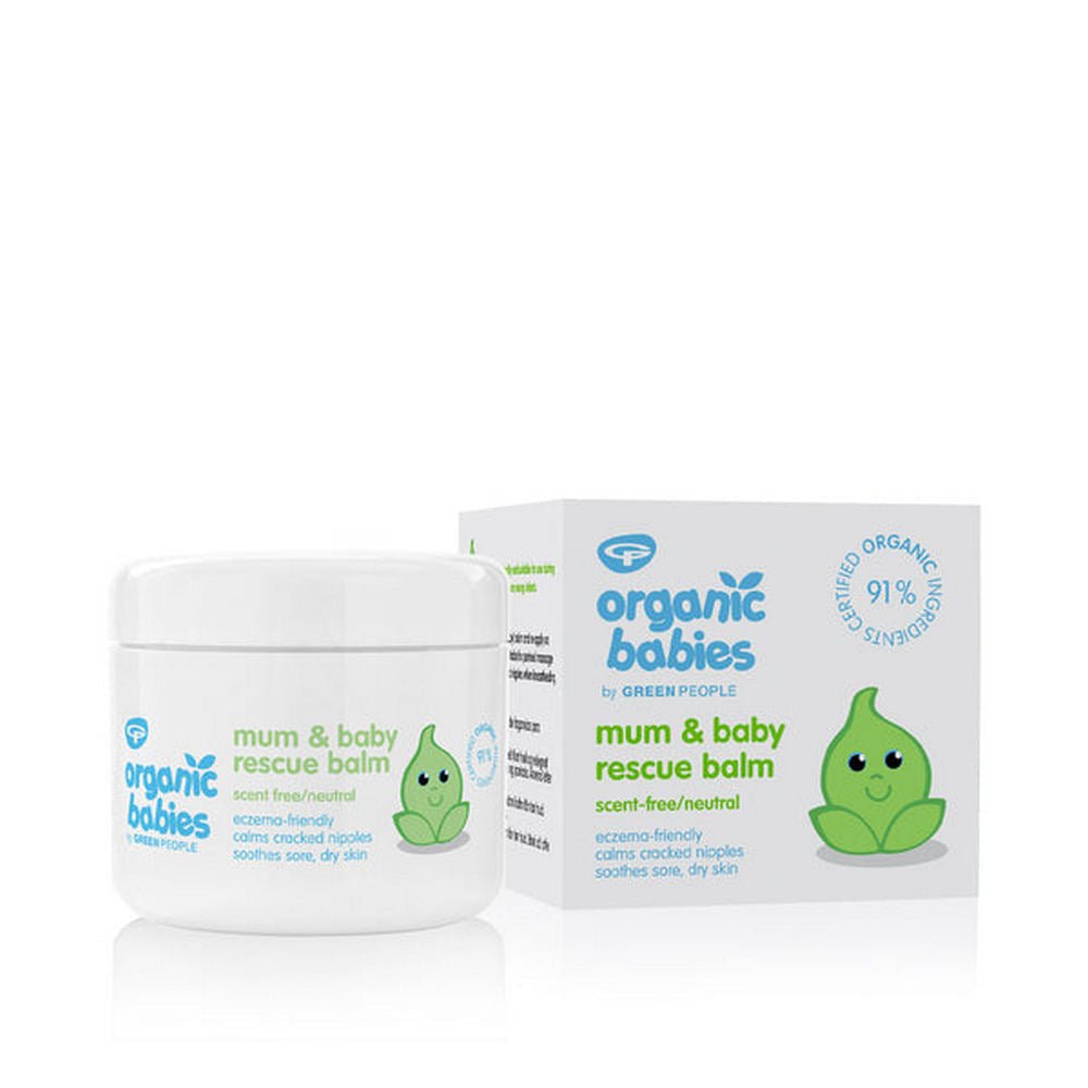 Organic Babies Mother & Baby Rescue Balm Scent Free 100ml - Eco Natural Products - Green People - Body balm