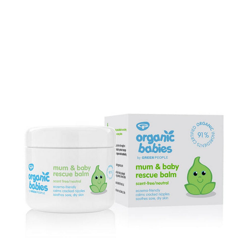 Organic Babies Mother & Baby Rescue Balm Scent Free 100ml - Green People - Body balm - Eco Natural Products