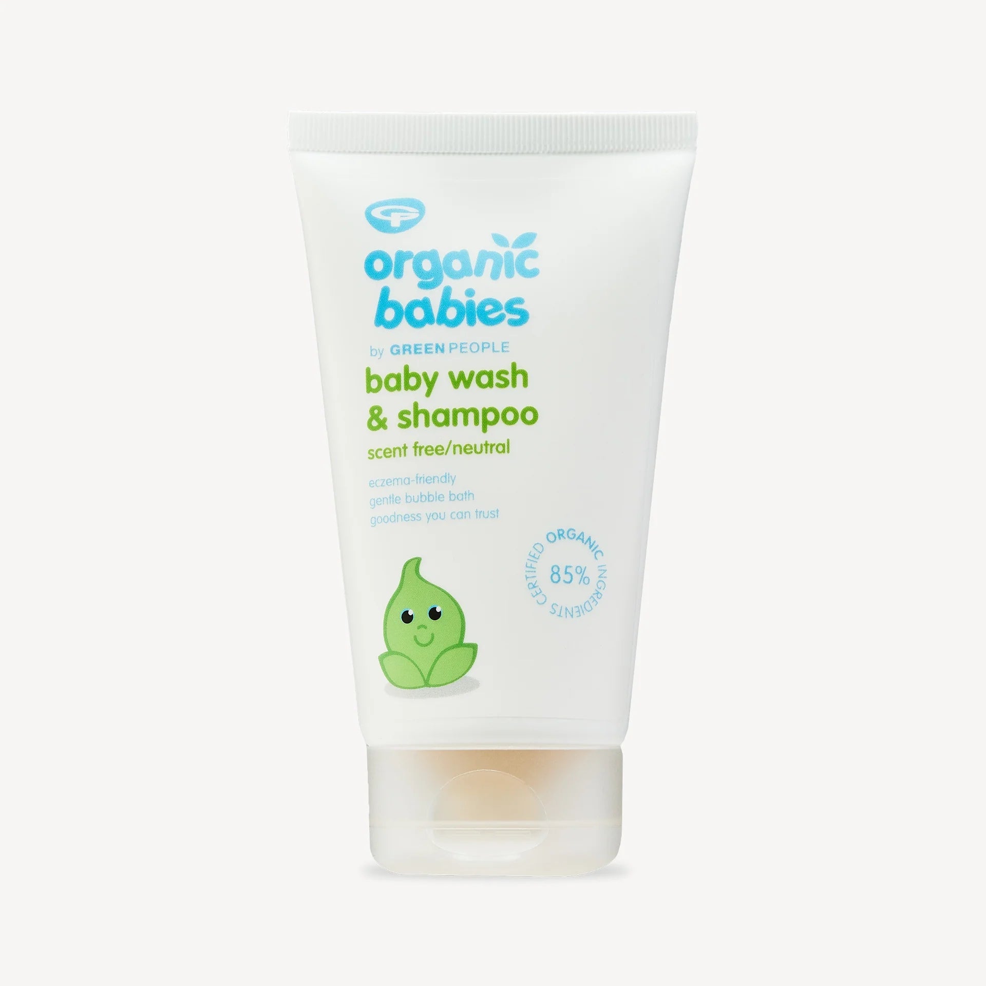 Organic Baby Wash & Shampoo Scent Free 150ml - Green People - Baby Bathing - Eco Natural Products