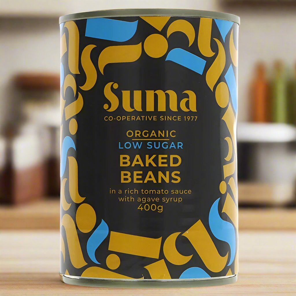 Organic Baked Beans Low Sugar 400g - Suma - Preserved Vegetables - Eco Natural Products