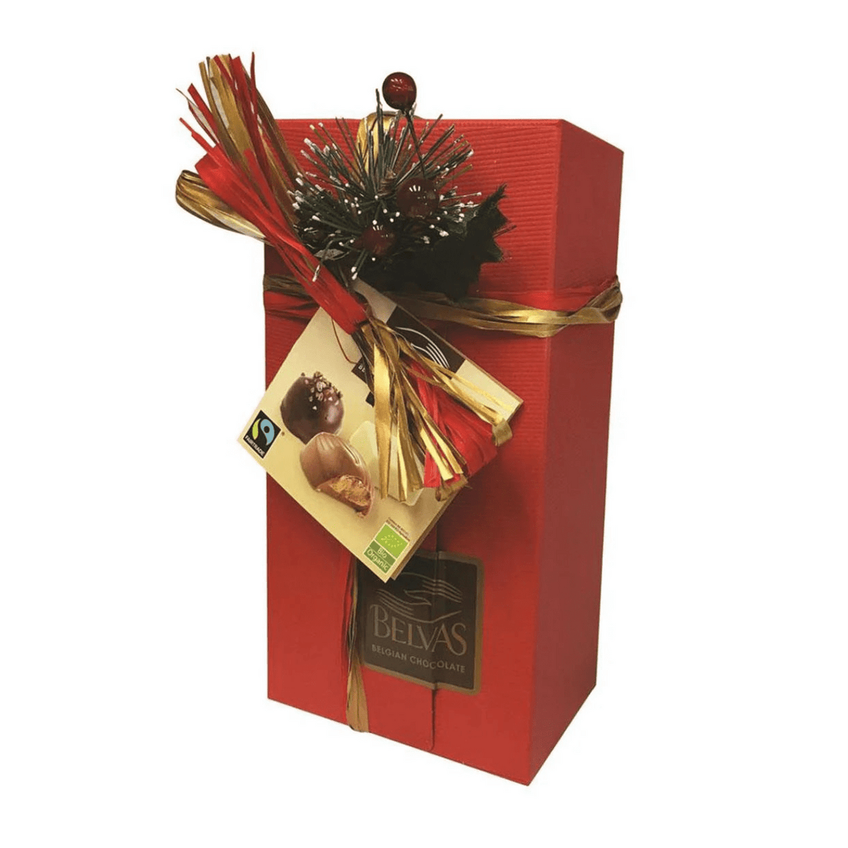 Organic Ballotin Chocolate Box Winter 200g - Belvas - Chocolates - Belvas