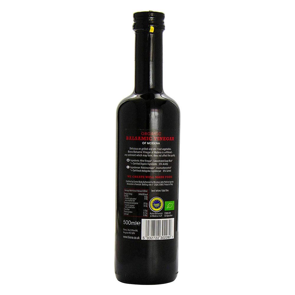 Organic Balsamic Vinegar 500ml - Biona - Balsamic Vinegar - Eco Natural Products