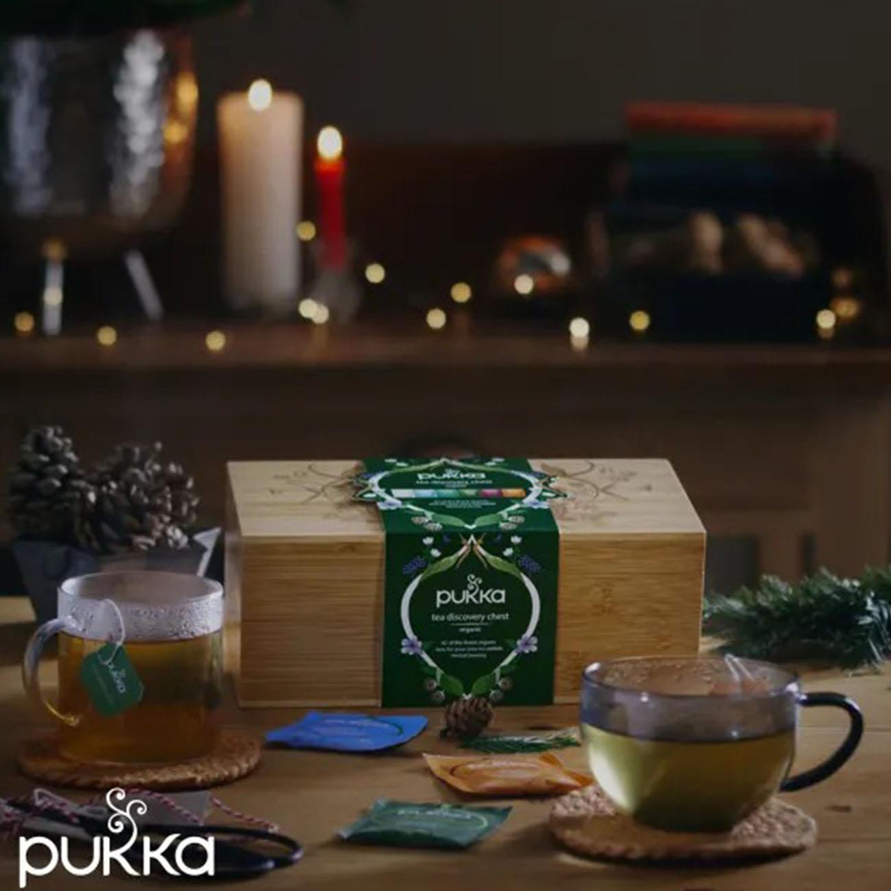 Organic Bamboo Chest Tea Discovery 42 sachets [BLACK FRIDAY] - Eco Natural Products - Pukka Herbs - Herbal Tea