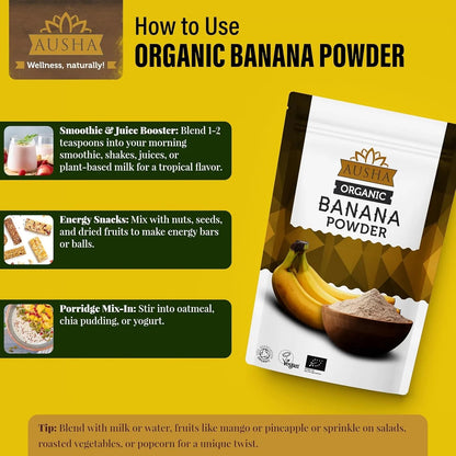 Organic Banana Powder 250g - Ausha - Herbs & Spices - Ausha