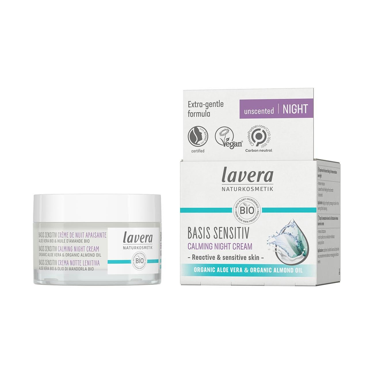 Organic Basic Sensitiv Calming Night Cream 50ml - Lavera - Night cream - Eco Natural Products