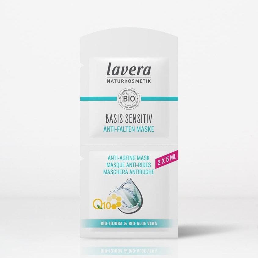 Organic Basic Sensitiv Q10 Anti - Ageing Mask 2x5ml - Lavera - Mask - Eco Natural Products