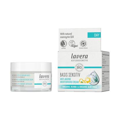 Organic Basic Sensitiv Q10 Anti - Ageing Moisturising Cream 50ml EXP 31.10.2025 - Lavera - Lavera