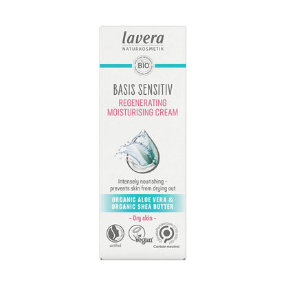 Organic Basic Sensitiv Regenerating Moisturising Cream 50ml - Lavera - Moisturising cream - Eco Natural Products