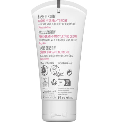 Organic Basic Sensitiv Regenerating Moisturising Cream 50ml - Lavera - Moisturising cream - Eco Natural Products