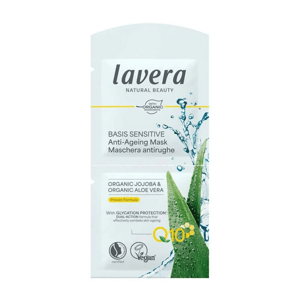 Organic Basic Sensitive Q10 Anti - Ageing Mask 2x5ml - Lavera - Skin Care Masks & Peels - Lavera