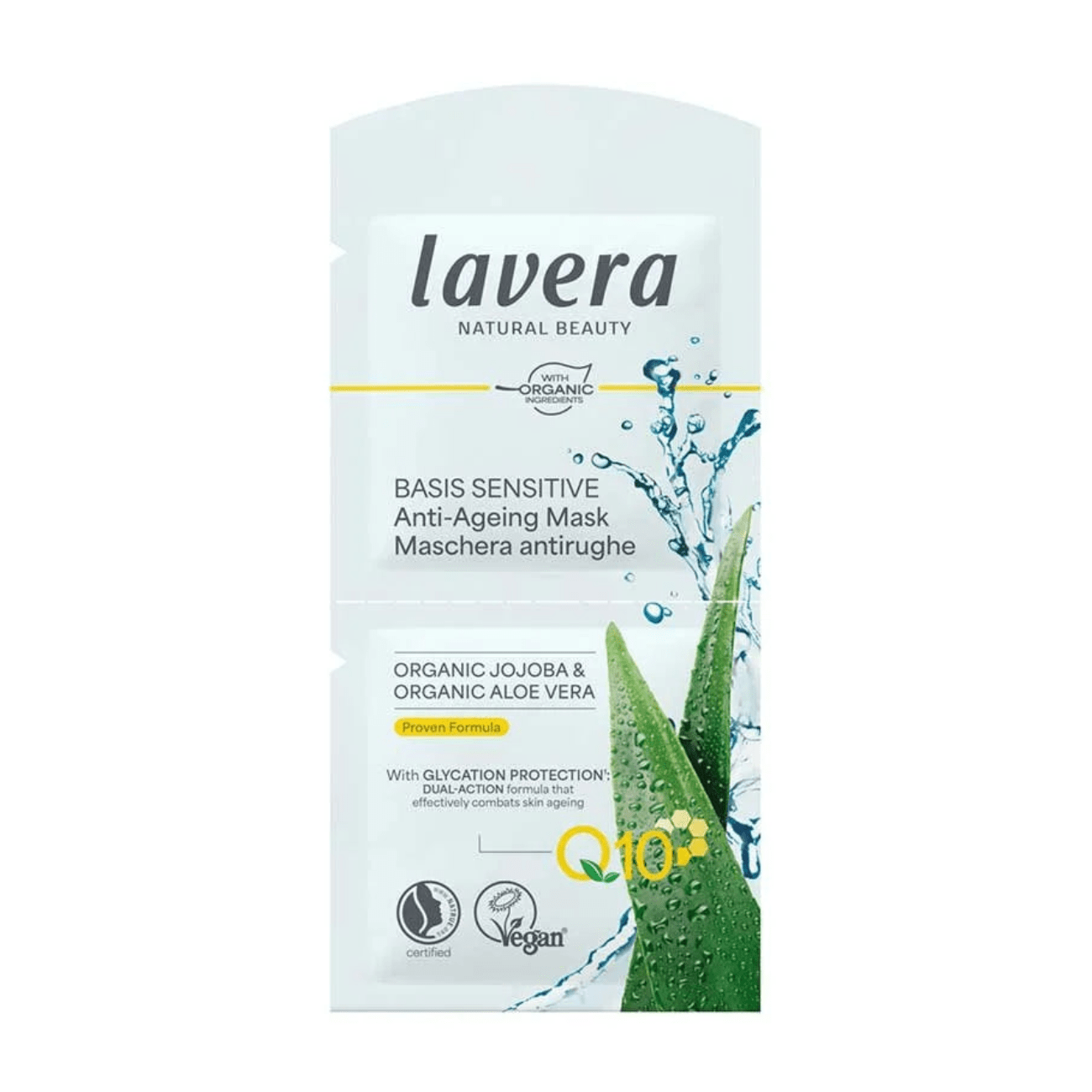Organic Basic Sensitive Q10 Anti - Ageing Mask 2x5ml - Lavera - Skin Care Masks & Peels - Lavera