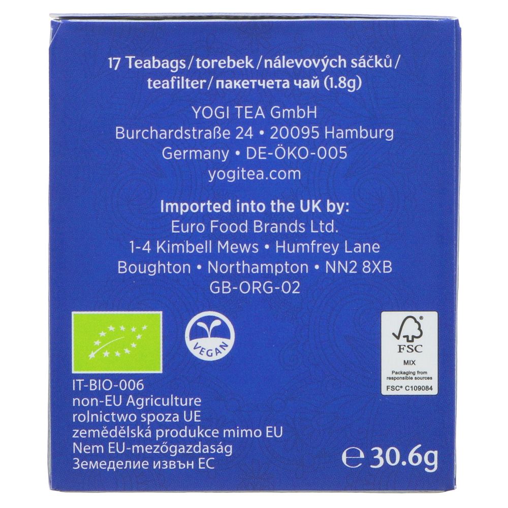 Organic Bedtime Herbal Tea 17bag - Eco Natural Products - Yogi Tea - Tea