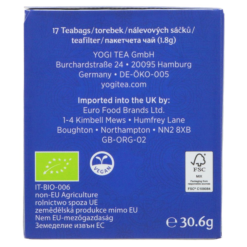 Organic Bedtime Herbal Tea 17bag - Yogi Tea - Tea - Eco Natural Products