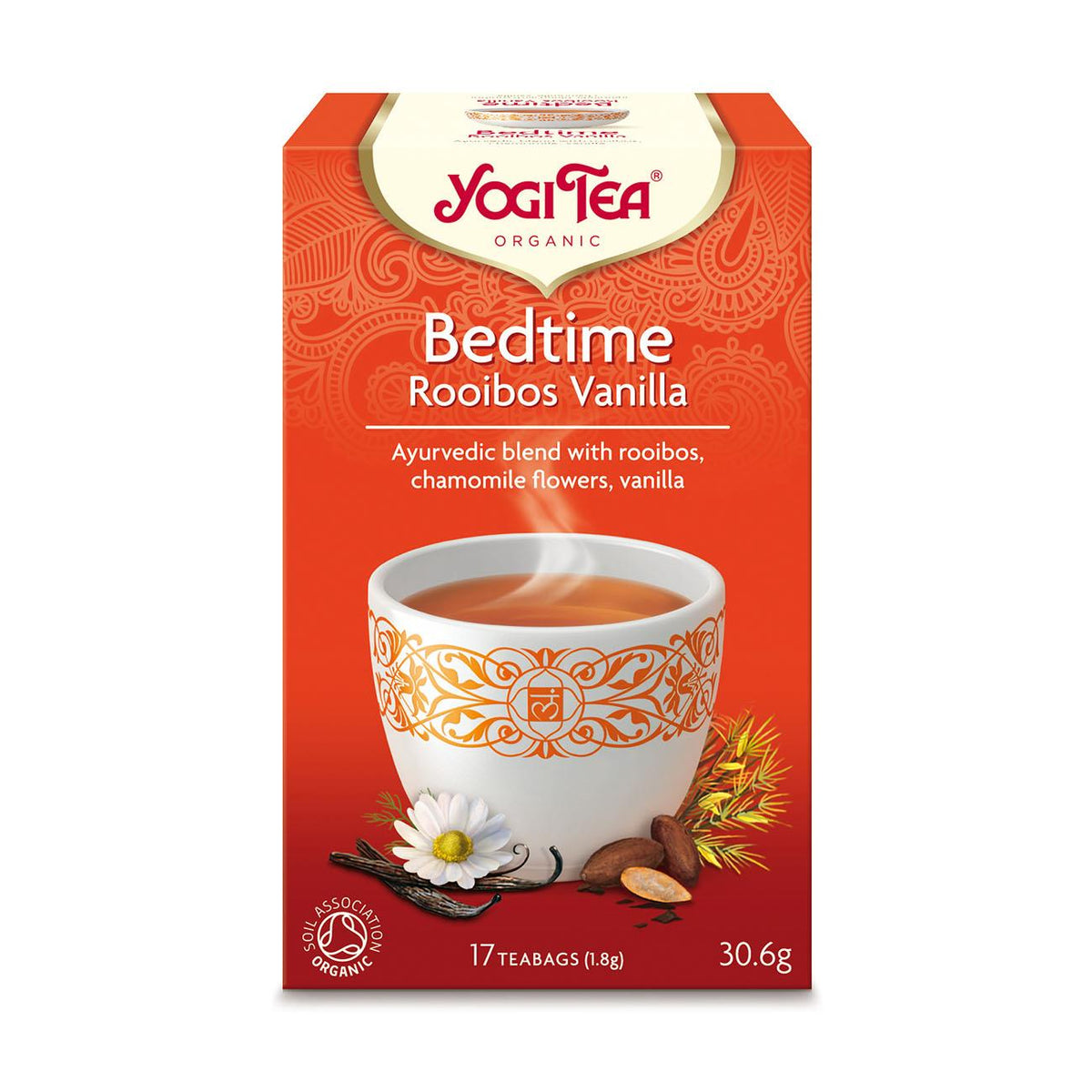 Organic Bedtime Rooibos Vanilla Herbal Tea 17 Bags - Yogi Tea - Tea - Eco Natural Products