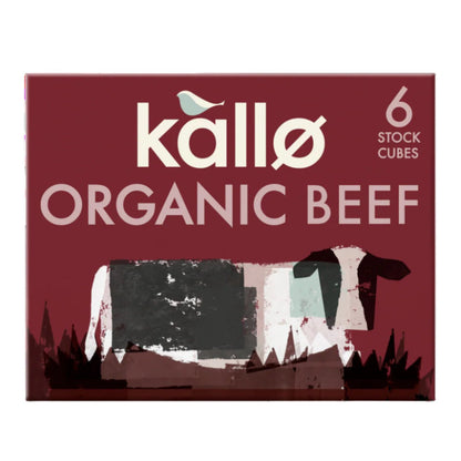 Organic Beef Stock 6 Cubes - Kallo - Herbs & Spices - Kallo