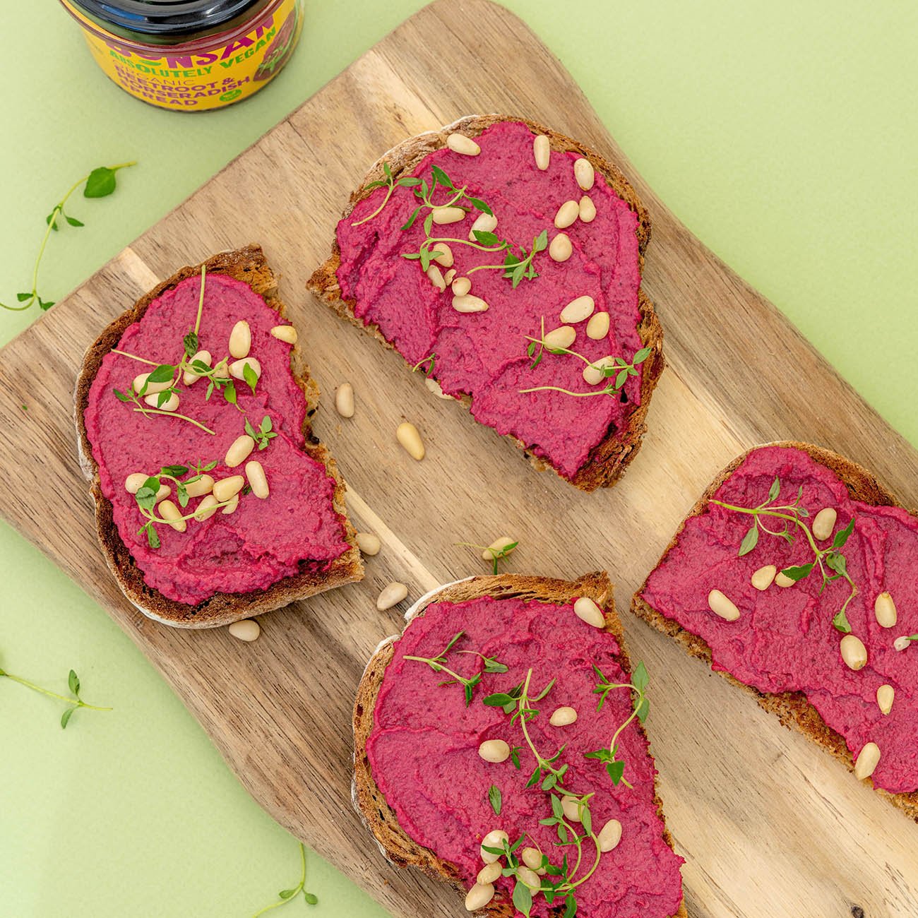 Organic Beetroot and Horseradish Vegan Pate 130g - Bonsan - Pate - Eco Natural Products