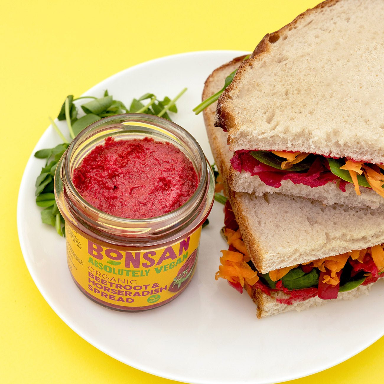 Organic Beetroot and Horseradish Vegan Pate 130g - Bonsan - Pate - Eco Natural Products