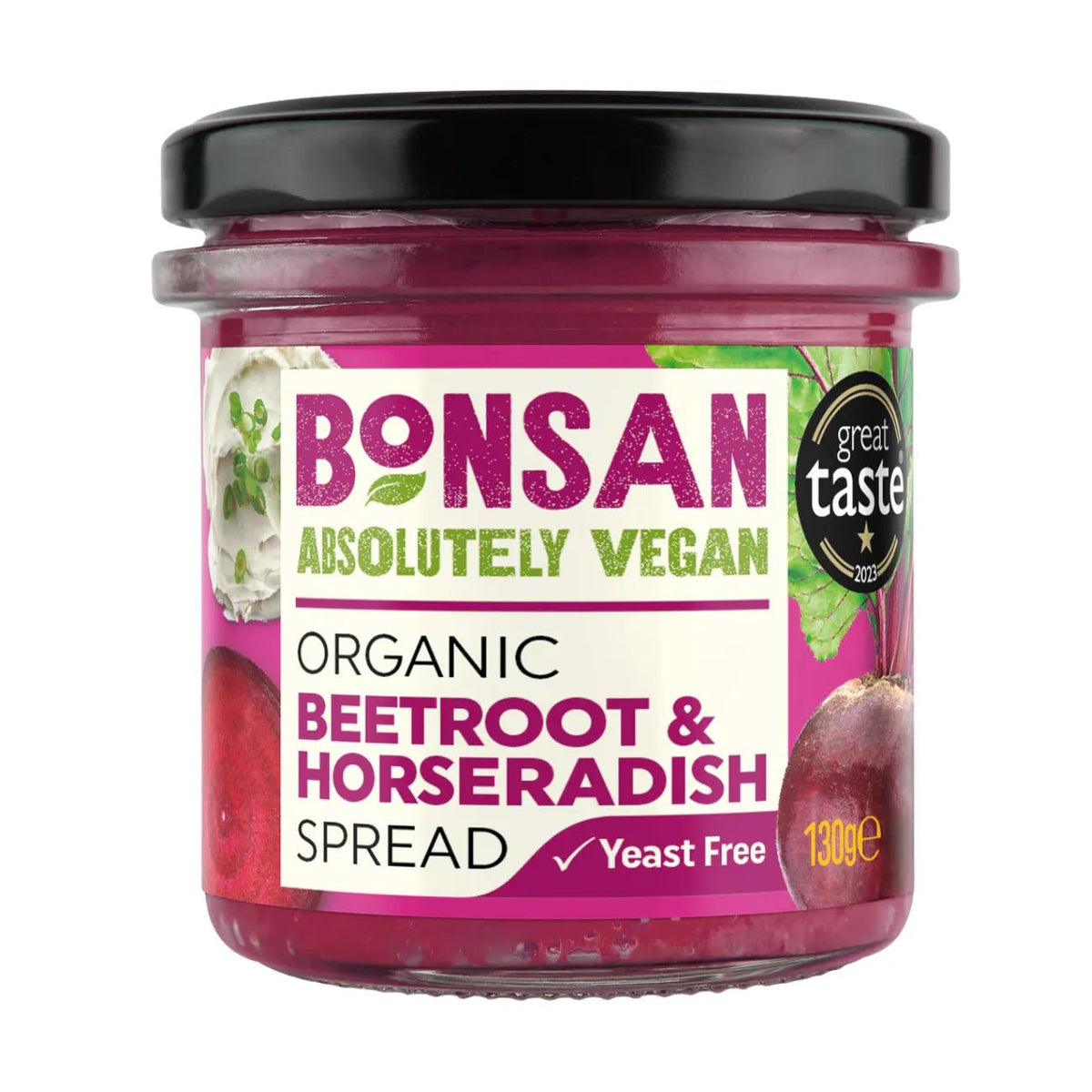 Organic Beetroot and Horseradish Vegan Pate 130g - Bonsan - Pate - Bonsan