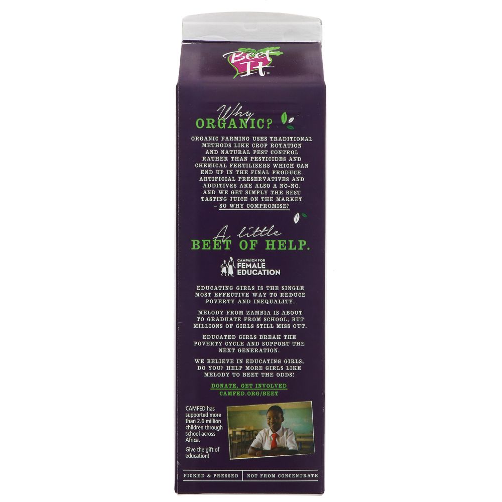 Organic Beetroot Juice 1000ml [BLACK FRIDAY] - Eco Natural Products - Beet It - Juice