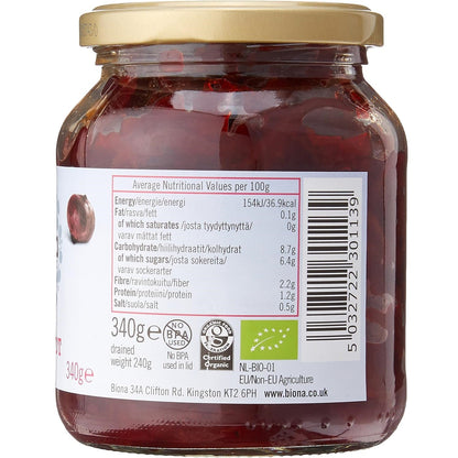 Organic Beetroot Sliced 340g - Biona - Preserved Vegetables - Eco Natural Products