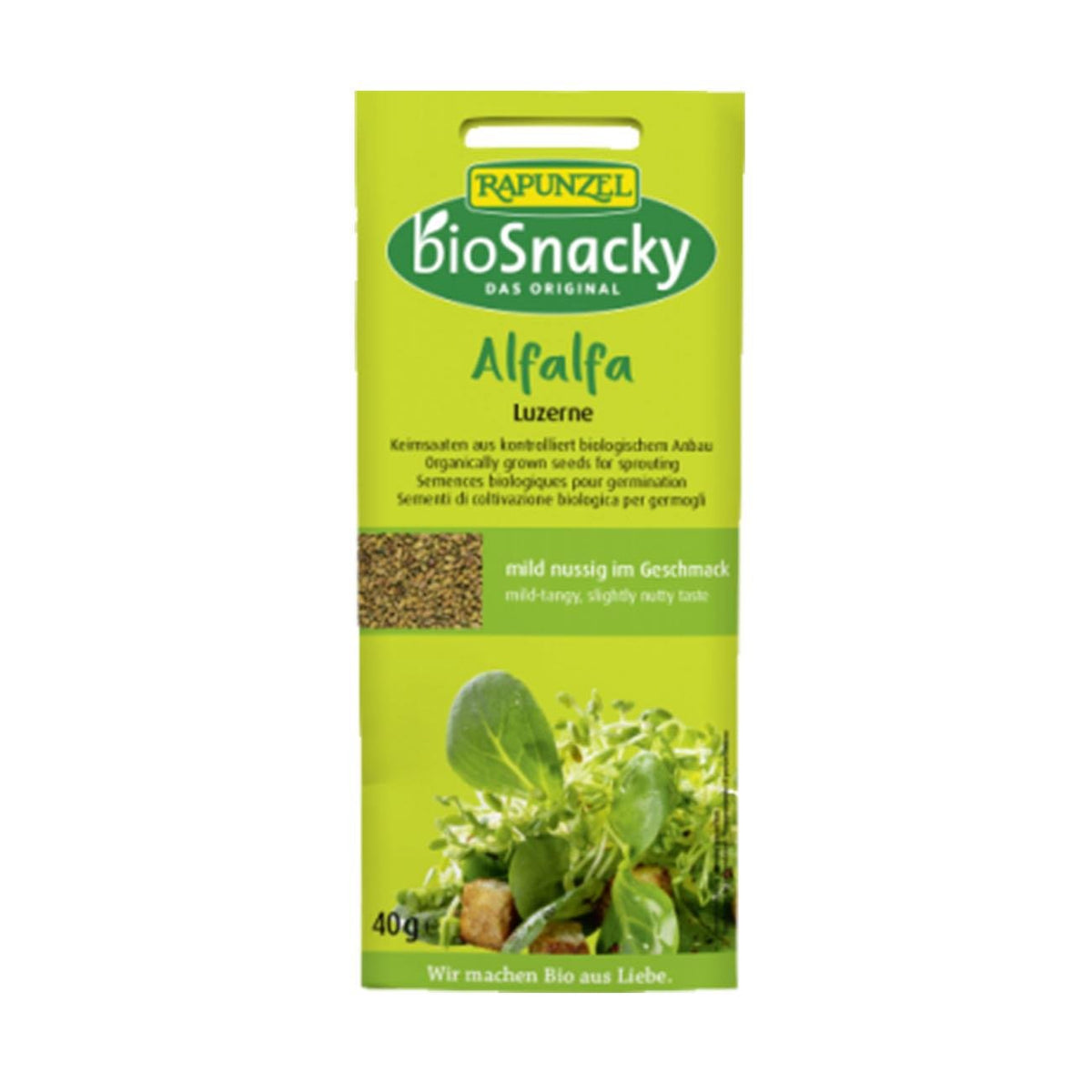 Organic BioSnacky Alfalfa Sprouting Seeds 40g - A. Vogel - Sprouting seeds - A. Vogel
