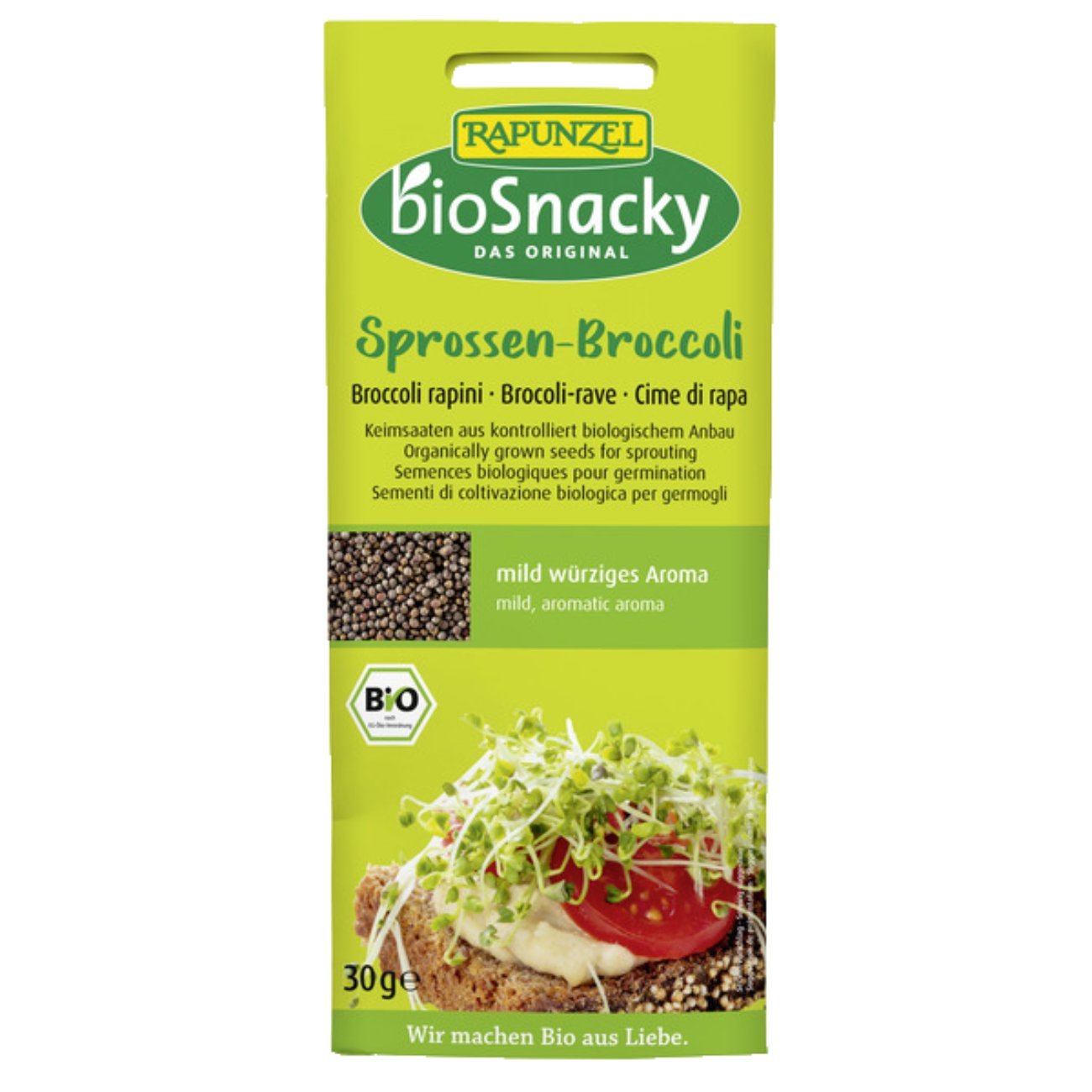 Organic BioSnacky Broccoli Sprouting Seeds 30g [BLACK FRIDAY] - Eco Natural Products - A. Vogel - Sprouting seeds