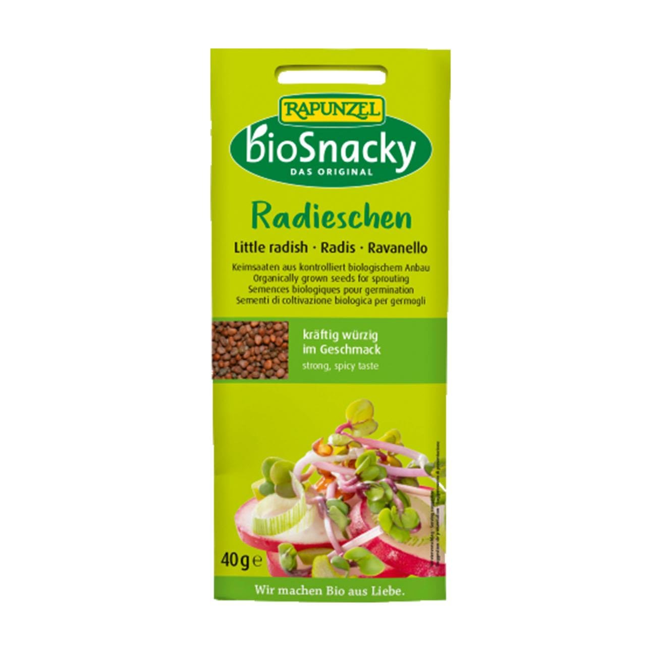 Organic BioSnacky Little Radish Sprouting Seeds 40g - A. Vogel - Sprouting seeds - A. Vogel