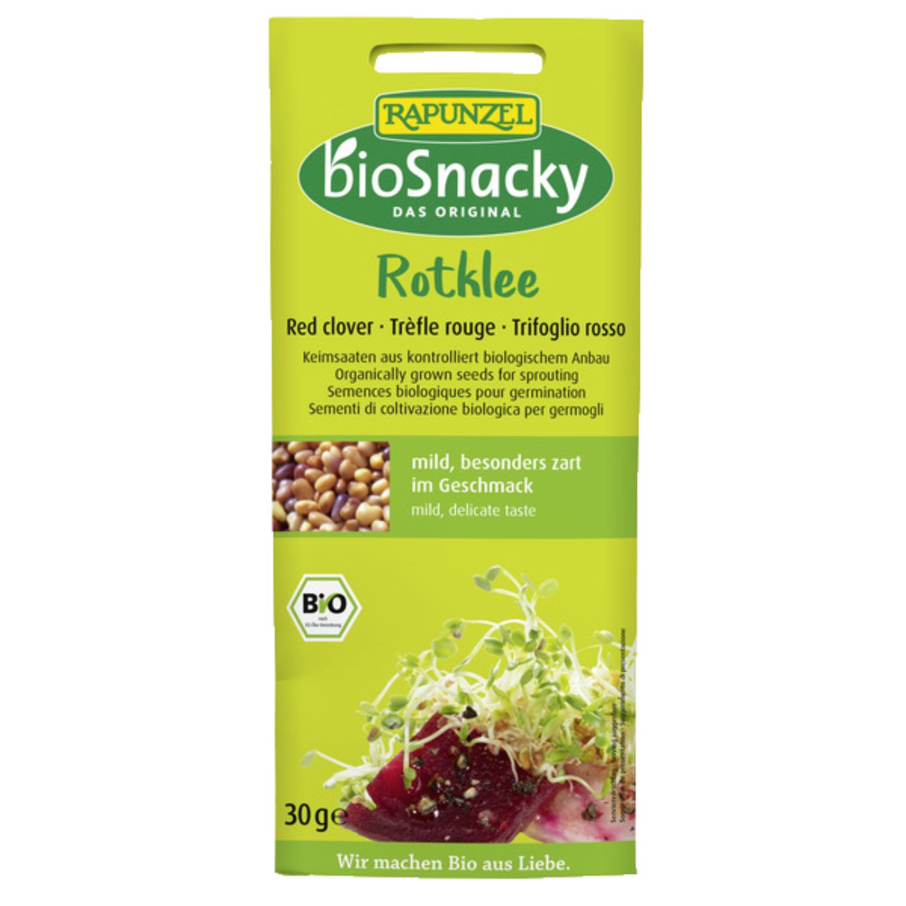 Organic BioSnacky Red Clover Sprouting Seeds 30g - A. Vogel - Sprouting seeds - Eco Natural Products