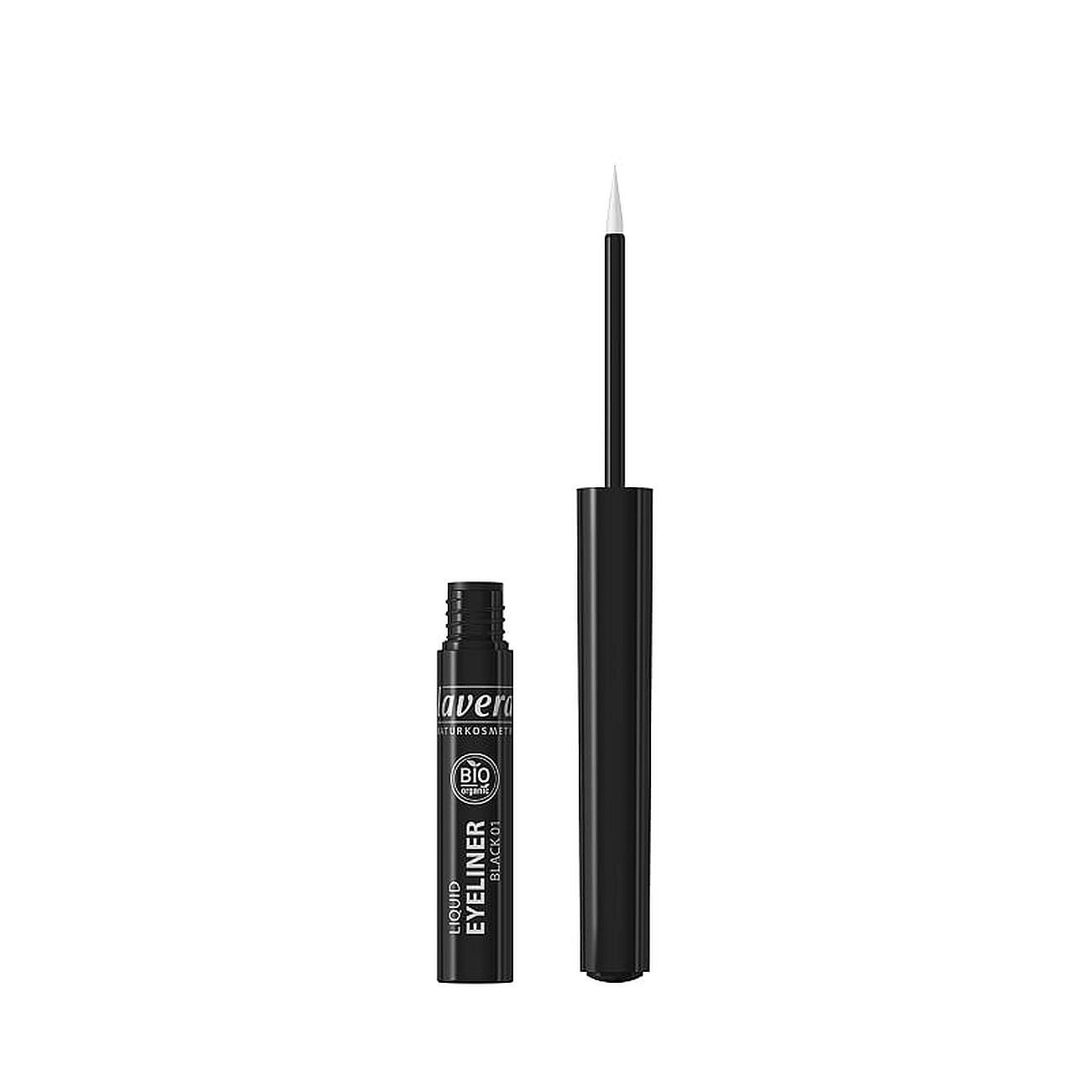 Organic Black 01 Liquid Eyeliner 2.8ml - Eco Natural Products - Lavera - Eyeliner