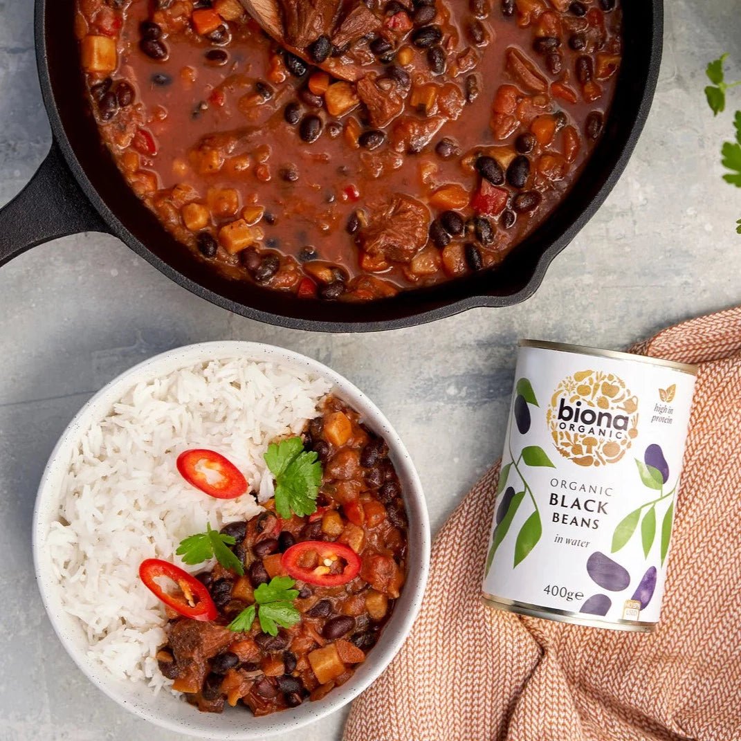 Organic Black Beans 400g - Biona - Beans - Eco Natural Products