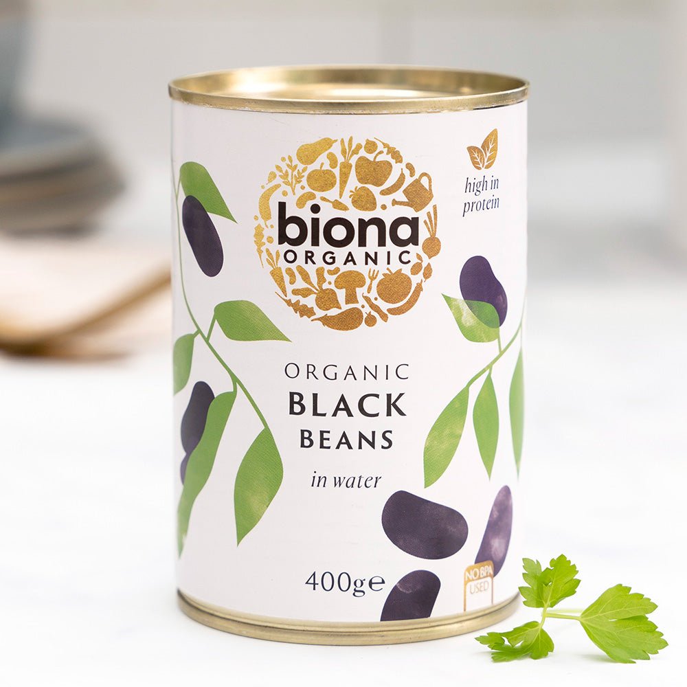 Organic Black Beans 400g - Biona - Beans - Eco Natural Products