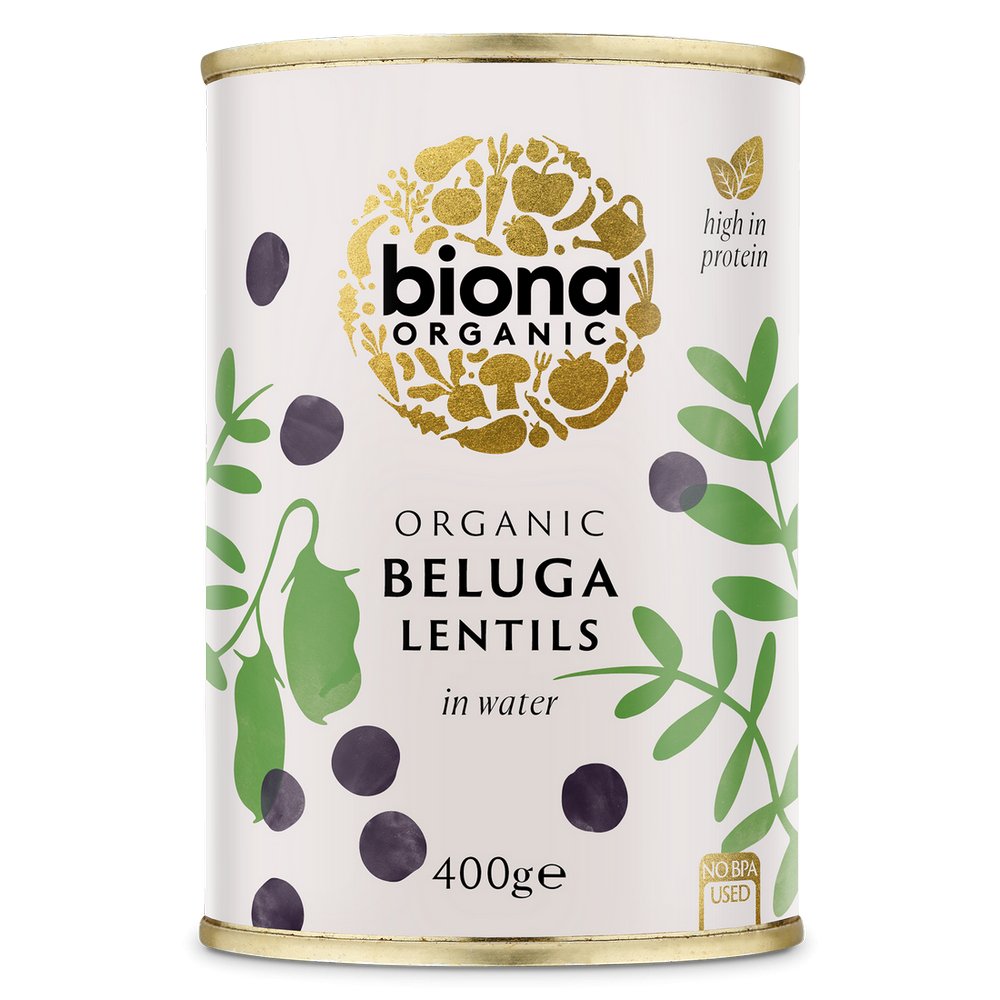 Organic Black Beluga Lentils 400g - Biona - Lentils - Eco Natural Products