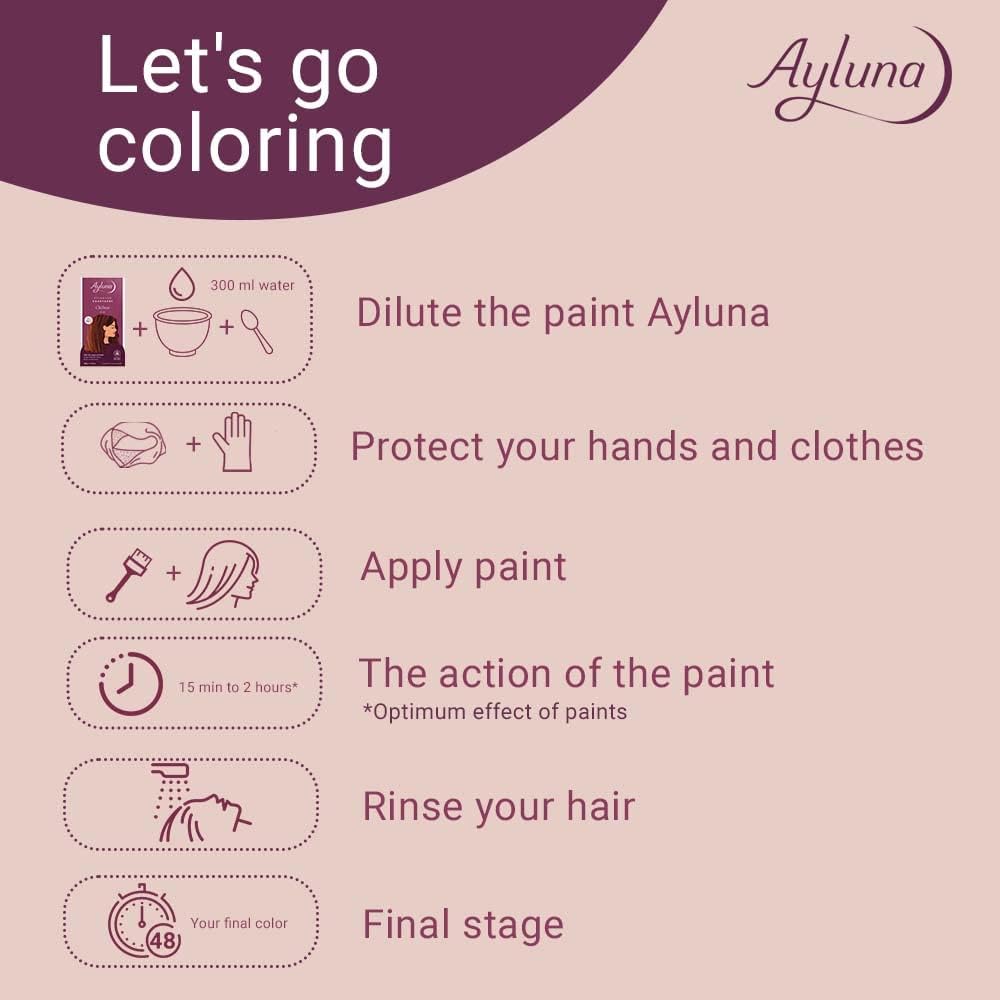 Organic Black Brown No. 100 Plant - Based Hair Colour 100g - Eco Natural Products - Ayluna - Hair Color