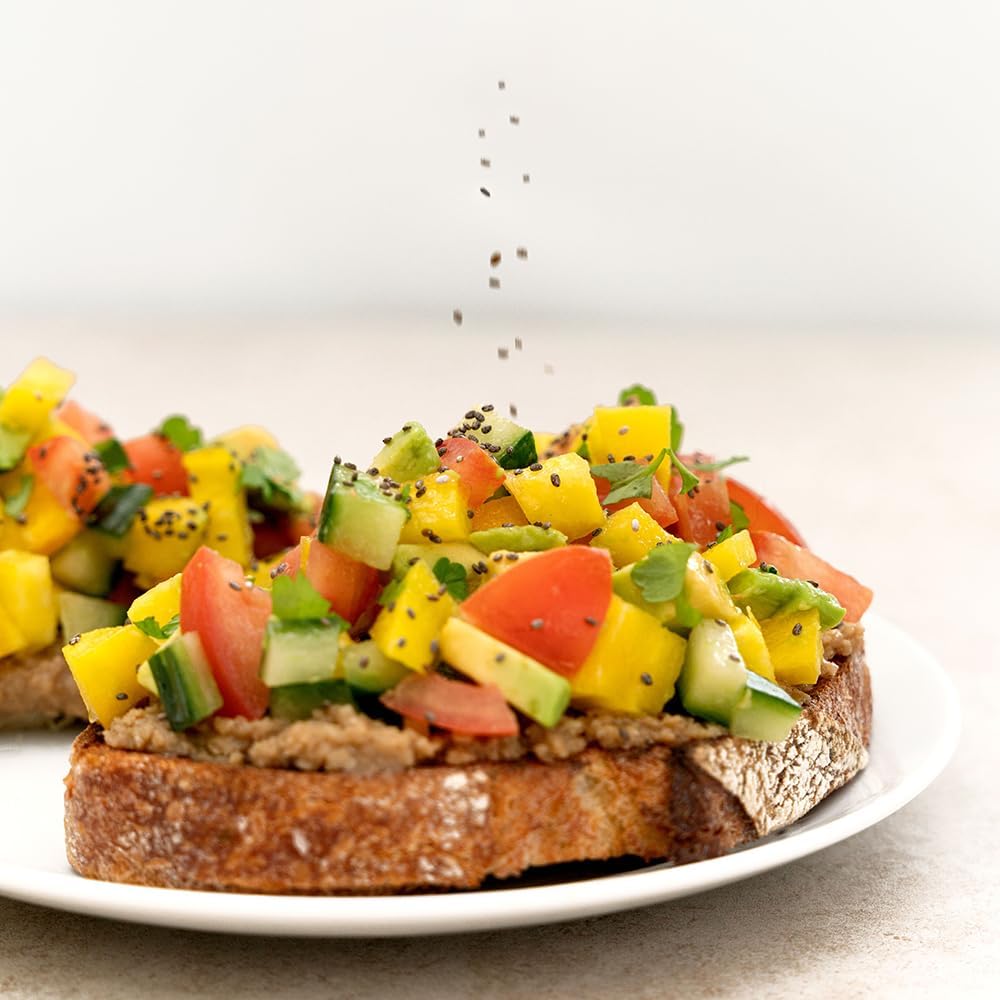 Organic Black Chia Seeds Omega Rich 450g - Raw Health - Seeds - Eco Natural Products